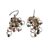 Multi-Interlock Hook Earrings with Stones by MPR Jewelry