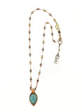 Aqua Kyanite Pendant by Lock and Key Design