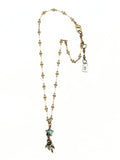 Single Labradorite Star Necklace by Lock and Key Design