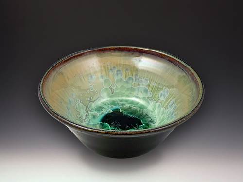 Small Bowl - Patina Dark Olive by Indikoi Pottery