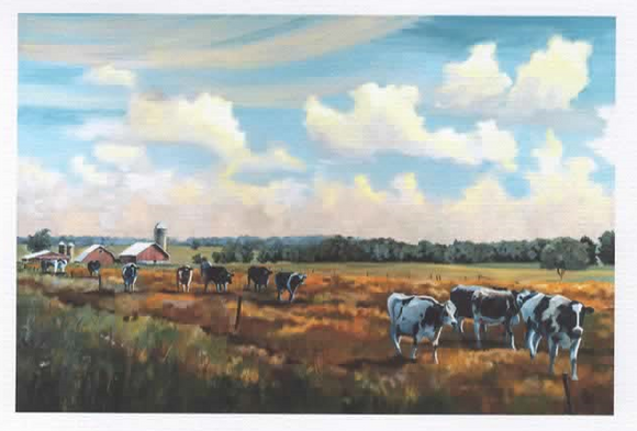 Summer Pasture Greeting Card by Liz Quebe