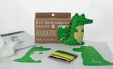 Alligator Embroidery Kit by Kiriki Press