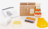 Fiesta Cat Embroidery Kit by Kiriki Press