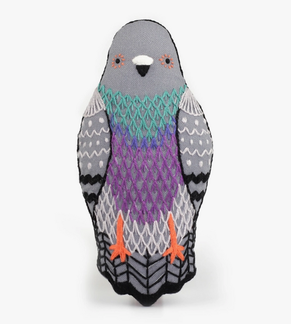 Pigeon Embroidery Kit by Kiriki Press