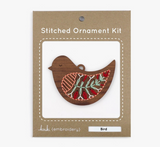 Bird Stitched Ornament Kit by Kiriki Press