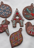 Gingerbread House Stitched Ornament Kit by Kiriki Press