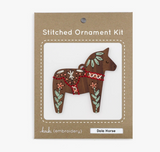 Dala Horse Stitched Ornament Kit by Kiriki Press