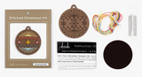 Gingerbread Ball Stitched Ornament Kit by Kiriki Press