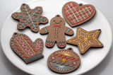 Gingerbread Ball Stitched Ornament Kit by Kiriki Press