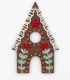 Gingerbread House Stitched Ornament Kit by Kiriki Press