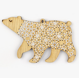 Bear Stitched Ornament Kit by Kiriki Press