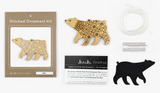 Bear Stitched Ornament Kit by Kiriki Press