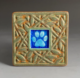 Paw Print Coaster by Macone Clay