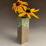 Short Square Bud Vase by Macone Clay