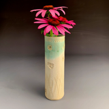 Tall Round Bud Vase by Macone Clay