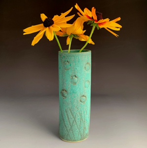 Tall Oval Vase by Macone Clay