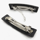 Copper and Turquoise Hydrangea Leather Hair Barrette by Platypus Max