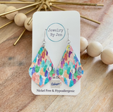 Elegant Teardrop Earrings: Confetti Splash by Jewelry By Jen