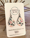 Small Teardrop Earrings: Terrazzo by Jewelry By Jen