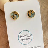 Stud Earrings: Turquoise Wildwood by Jewelry By Jen