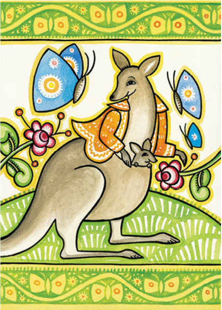 Roo New Baby Card from Artists to Watch