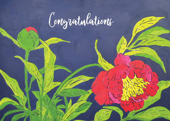 Peony Retirement Card from Artists to Watch