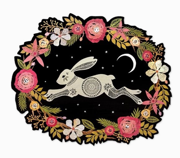 Floral Rabbit Sticker from Artists to Watch