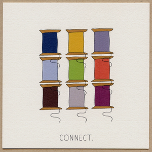 Connect Greeting Card by Beth Mueller