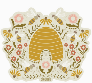 Beehive Sticker by Gingiber