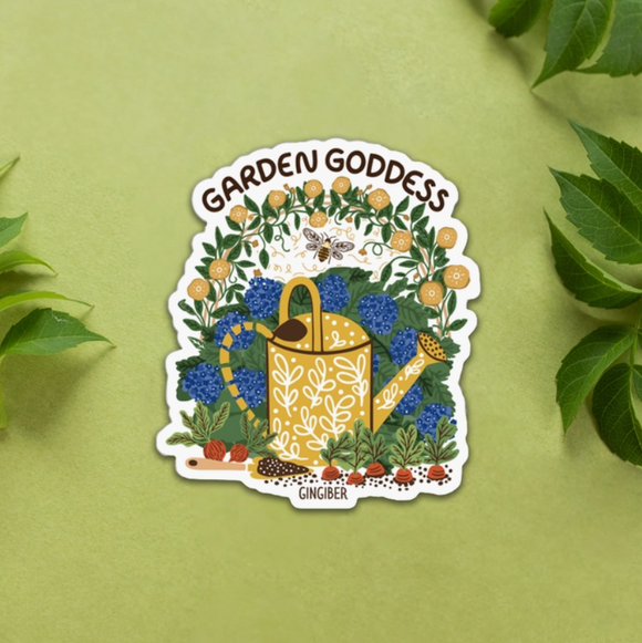 Garden Goddess Sticker by Gingiber