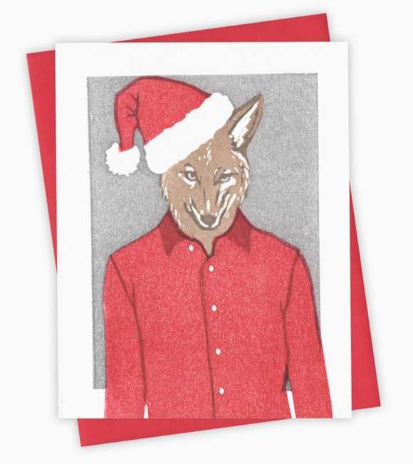 Jolly Old Coyote Card by Burdock & Bramble