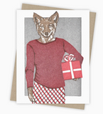 Just For You Coyote Card by Burdock & Bramble