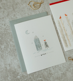 Warm Winter Wishes Holiday Greeting Card by Sweet Julie Marie