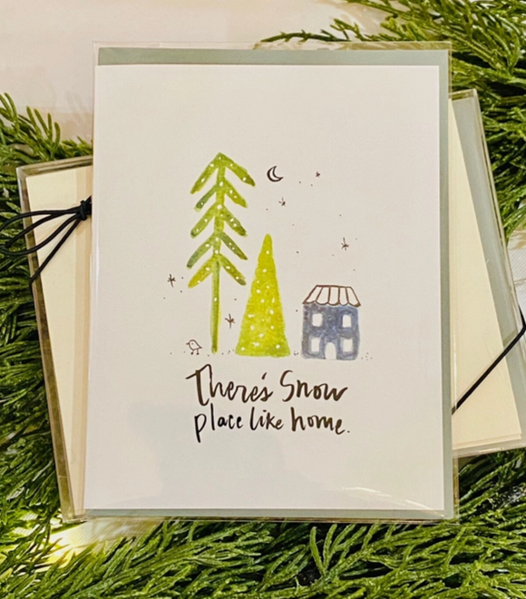 Snow Place Like Home Holiday Greeting Card by Sweet Julie Marie