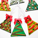 Mini Glass Christmas Tree Ornament by TommyGunGlass