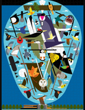 Charley Harper: We Think the World of Birds 1000-Piece Jigsaw Puzzle
