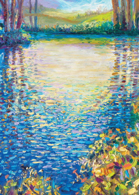 Blue Lagoon Blank Card from Artists to Watch