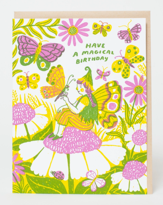 Magical Birthday Fairy Greeting Card by Egg Press Manufacturing