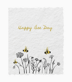 Happy Bee Day Birthday Greeting Card by Paper Baristas