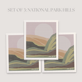 Swedish Dish Cloth: National Park Hills by Paper Baristas