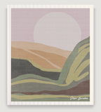 Swedish Dish Cloth: National Park Hills by Paper Baristas