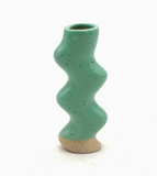 Wiggle Bud Vase by Keene Pottery