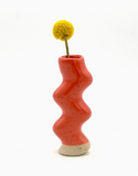 Wiggle Bud Vase by Keene Pottery