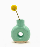 Donut Bud Vase by Keene Pottery