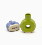 Donut Bud Vase by Keene Pottery