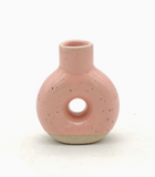 Donut Bud Vase by Keene Pottery