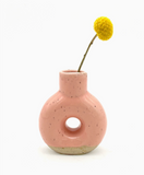 Donut Bud Vase by Keene Pottery