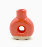 Donut Bud Vase by Keene Pottery