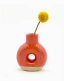 Donut Bud Vase by Keene Pottery
