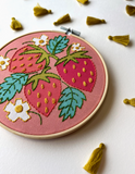 Strawberries Embroidery Kit by Rikrack Embroidery